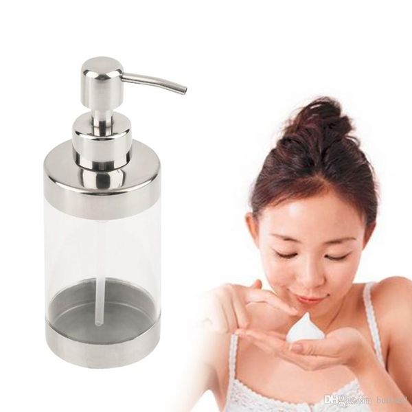 

stainless steel press soap dispenser liquid hand washing shampoo pump