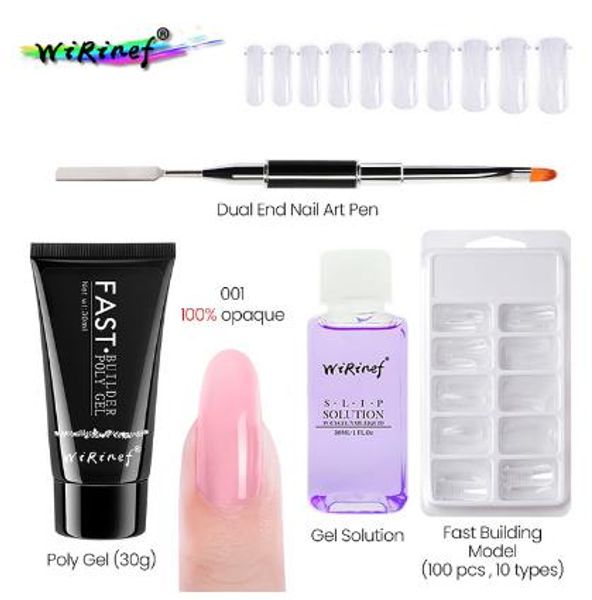 

builder poly gel set acrylic poly gel set fast extension crystal jelly polygel nail camouflage uv led builder gel nail art lamp ki