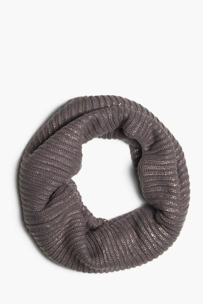 

котон женский антрацитовый платок 7kal55021, Slivery;brown