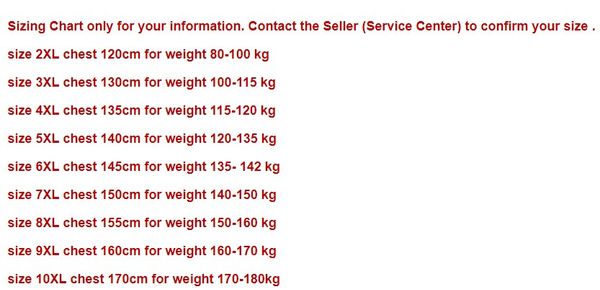 2xl Size Chart