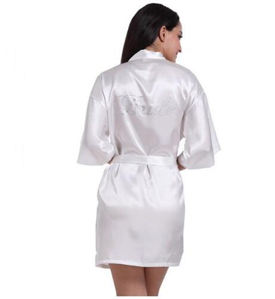 

robe wedding bride women sleepwear nightwear white bridal dress bathrobe night dress home gown sleepwear nightgown dressing gown, Black;red