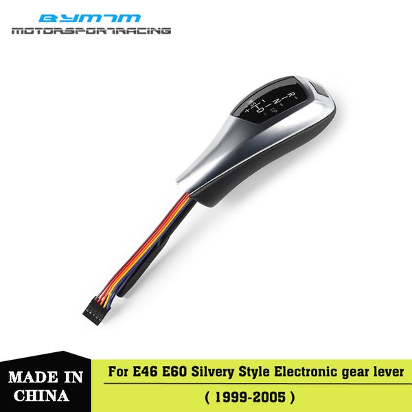 

left-hand drive led silvery shift lever knob for bmw e46 e60 e61