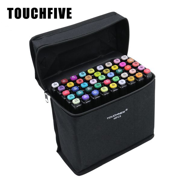 

alcohol marker pen touchfive for drawing painting design 30 40 60 80 168 colors dual brush pen sketching markers art supplies