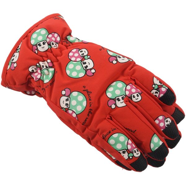 

non-slip, for 2-4 year old children, ski skate gloves (red