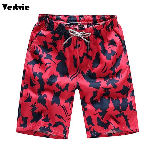 

vertvie 2020 summer men's surf board floral print swimwear swimming beachwear belt jogging running quickk dry plus size shorts