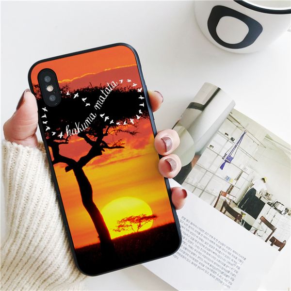

fundas hakuna matata cover for iphone 11 pro xs max xr case for iphone 8 7 6s plus 5s se 5 case soft silicone cover.