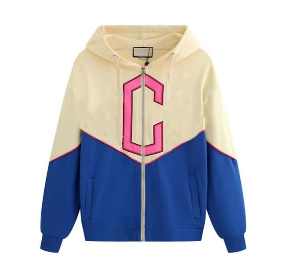 

new arrival women's men's sweater hoodies brand hoodies for mens sweatshirt casual contrast color clothing with letters wholesale, White;black