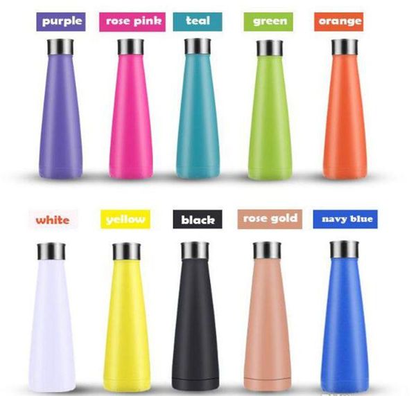 

cola shaped bottle sports bottle portable stainless steel insulated kettle mugs for outdoor 450ml coke cups wine glasses sale