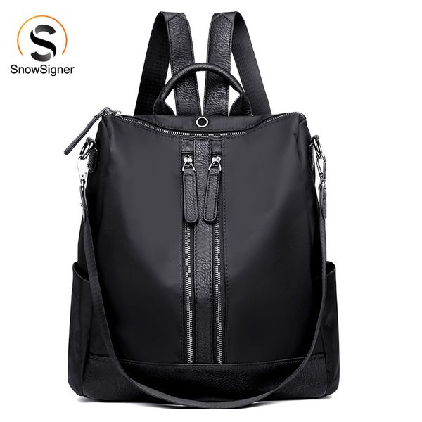 

повседневные рюкзаки для женщин высокое качество нейлон новый молния леди рюкзак путешествия рюкзаки водонепроницаемый женская сумка роскошн