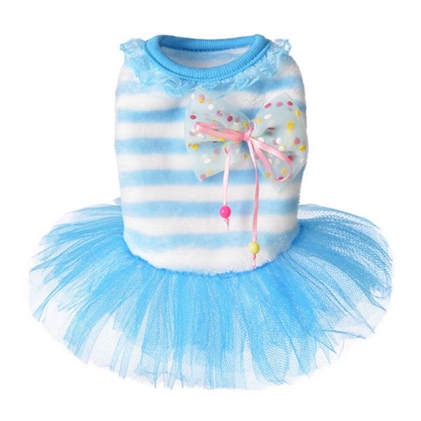 

summer pet dress striped chihuahua princess dog dresses noble dresses for dogs suitable pet cat clothes dog apparel