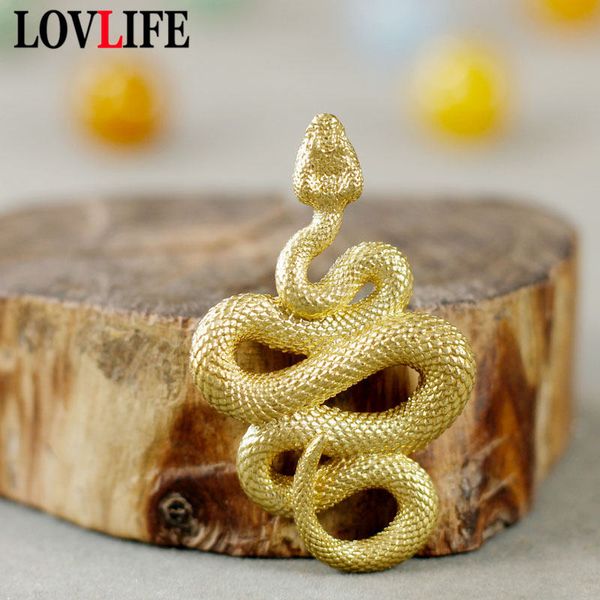 

brass big pythons key chains pendants creative pure copper snake key rings charms diy keychains men car holder jewelry, Silver