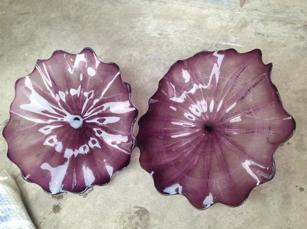 

air shipping new glass lamp for home chinese restaurant glass wall plates 100% hand blown wall light