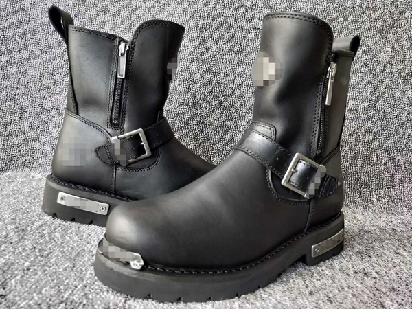 

motorcycle racing boots leather retro motocross shoes men classic motorbike riding shoes