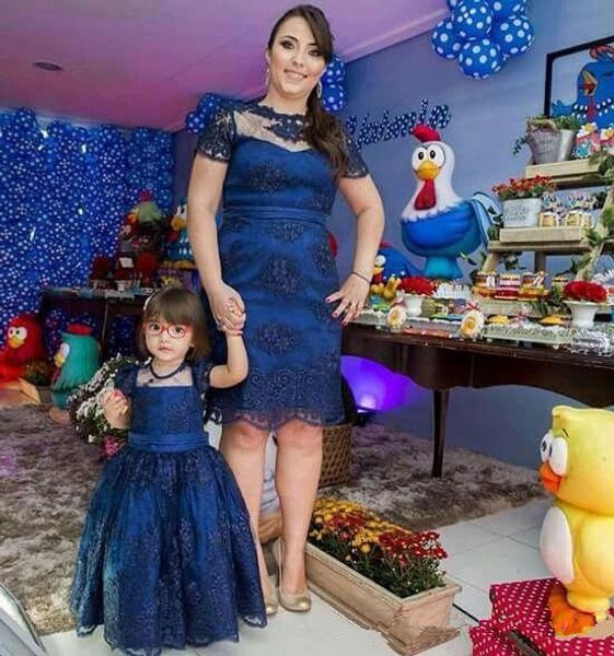 birthday party dress for baby girl and mom