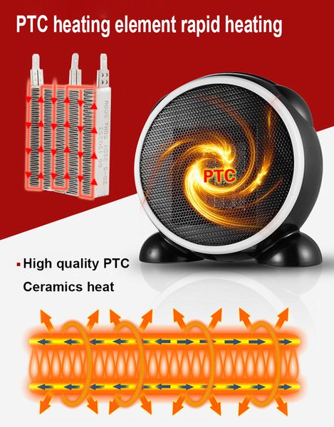 

персональная электрическая мини тепловентиляторы портативного рабочий стол зимняя грелка керамические малые нагреватели для дома и офис сша