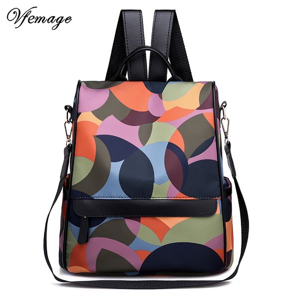 

vfemage multifunction backpack women waterproof shoulder bags female anti theft backpack schoolbag for girls sac a dos mochila