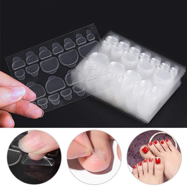 

10/20pcs double-sided transparent soft nail glue sticker manicure adhesive tabs for fake tip diy decoration, Black