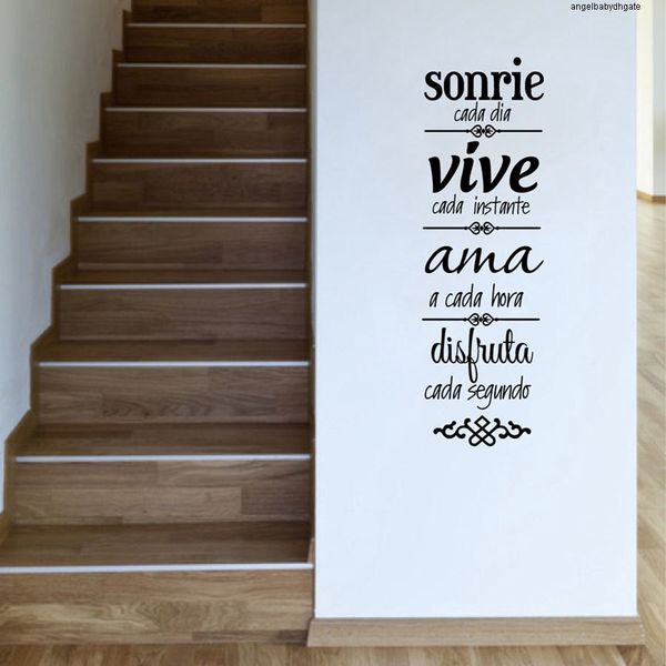 

house sticker rules wall shipping home spanish decoration , spanish version normas de casa vinilos decoratives