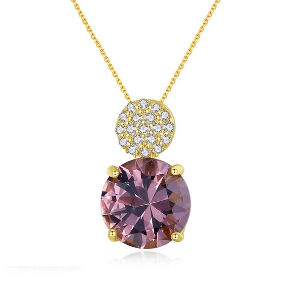 

zultanite gemstone кулон ожерелья для женщин wedding engagement fine jewelry 925 стерлингового серебра anillos рождественский подарок sn0418, Silver