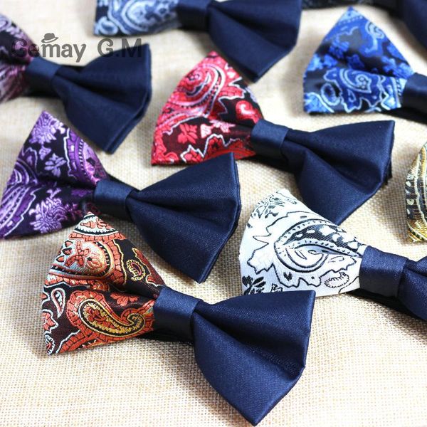 

мода люди хлопка лук галстука мужских bowties марка классический боути для свадьбы, Black;blue