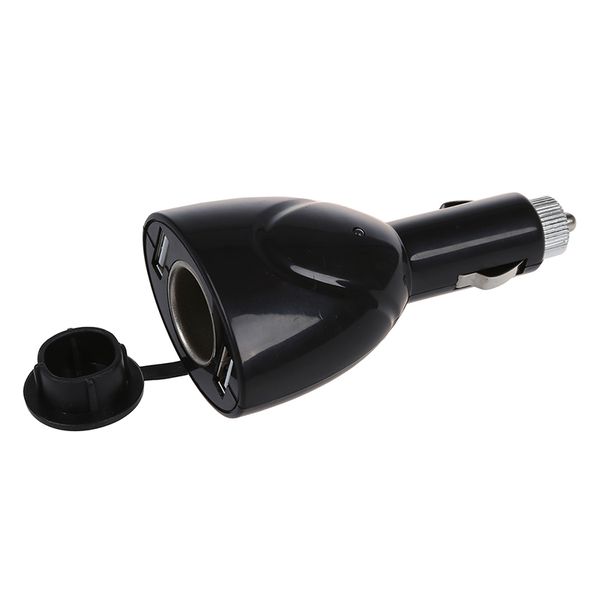 

dual twin usb 1 way socket car cigarette power adapter lighter splitter
