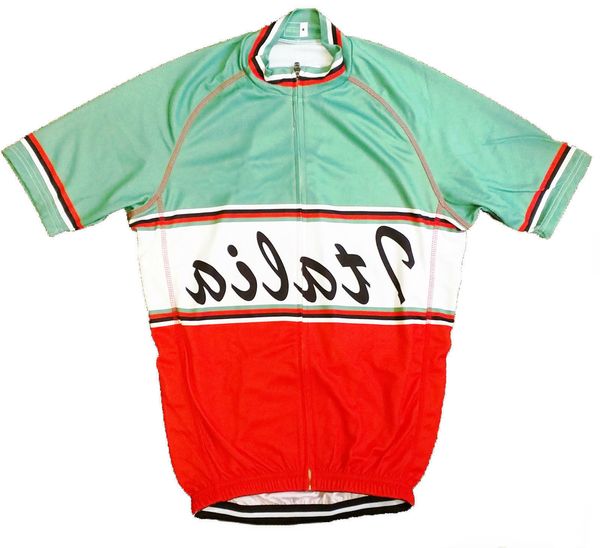 

2019 team talia tricolore retro vintage cycling jersey breathable cycling jerseys short sleeve summer quick dry cloth mtb ropa ciclismo b53, Black