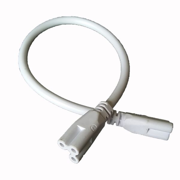 

corded tube light 3pin connector power plug cords t5 t8 integrated tube lighting connector extension power 2 pin plug