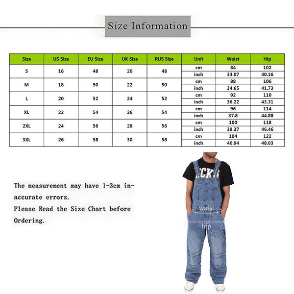 

europe the united states tide brand hip hop piece denim overalls men's japanese retro loose large size tooling, Black