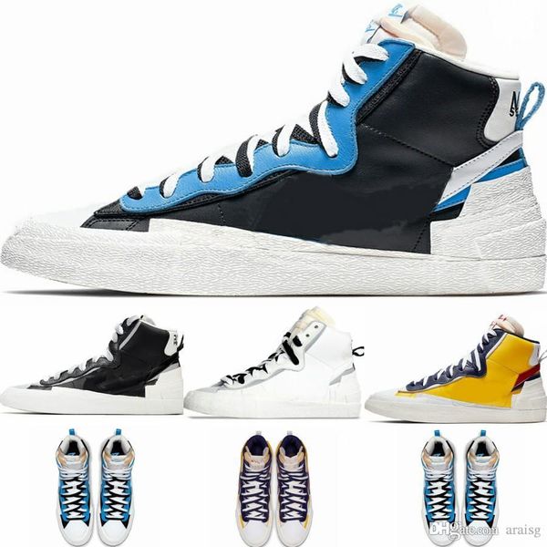 sacai x blazer mid black blue