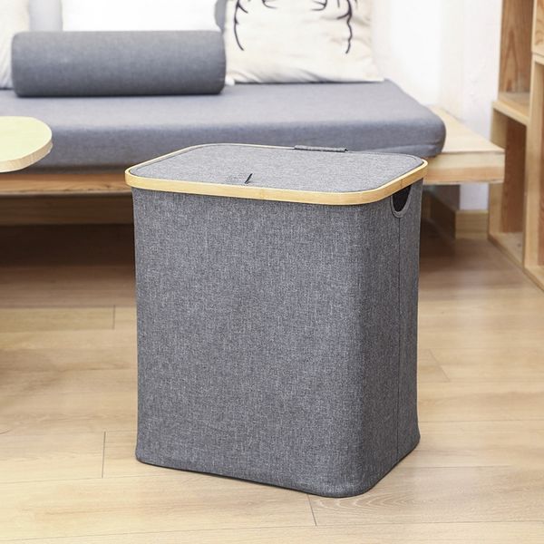 

хранение корзина с крышкой складные прачечная корзина игрушка хранения basket гостиная спальня ванная комната прачечная организация хранения