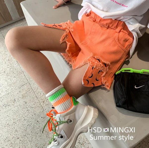 

2020 new wholesale girls shorts summer fashion girls shorts 3-8t f93, Black