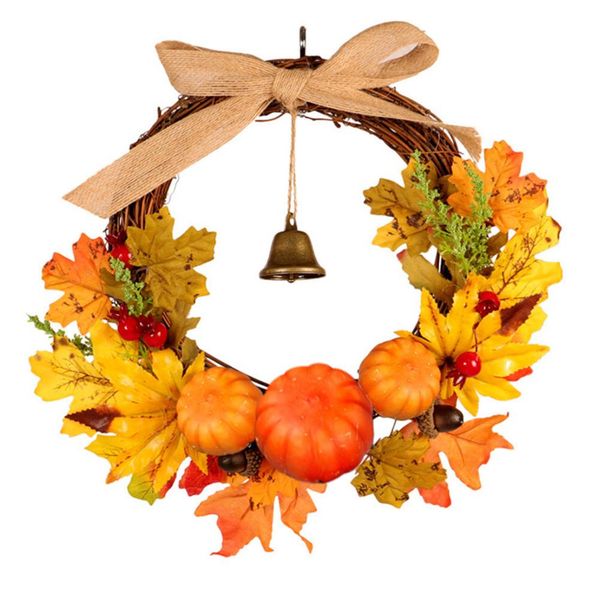 

pumpkin mapleÂ leaf bell garland halloween thanks giving day hanging decor gift an hanging decor for home door wall in halloween