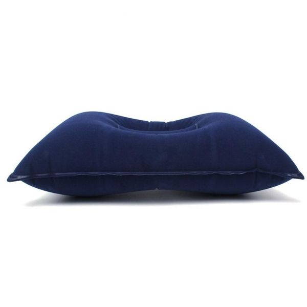 

new inflatable pillow comfortable outdoor travel camping home office sleeping self-inflating portable pillow pvc flocking fleece