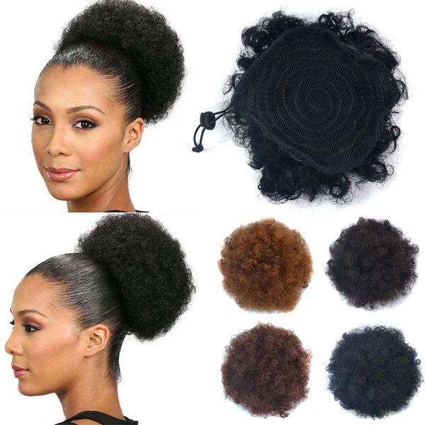 Synthetic Curly Hair Ponytail African American Short Afro Kinky