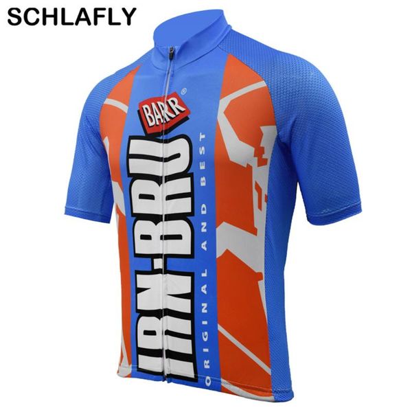 

man blue orange red white retro cycling jersey old style short sleeve bike wear jersey road cycling clothing schlafly, Black;red