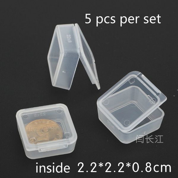 

5 pcs the plastic box chip box storage cover mini z2208
