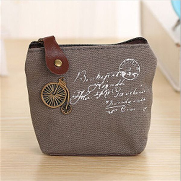 Retro Change Vintage Mini Purse Purse Bags Money Wallet Canvas Coin Bag