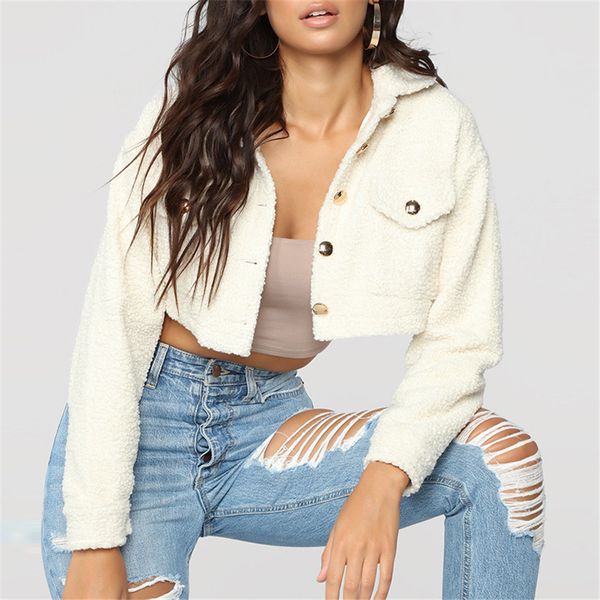 

осень зима женщины пальто и куртки с длинным рукавом тонкий crop top женщины карманы теплый повседневный короткая куртка женщин nz19.9-281, Black;brown