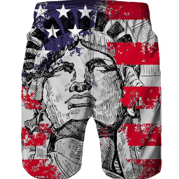 

men's beach shorts casual 3d star printed beach work casual men short trouser shorts pants pantalon corto deporte hombre, White;black
