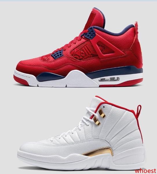 

2019 jumpman se fiba 4 12 men basketball shoes brand 4s 12s mens sports designer sneakers gym red shoe size 7-13