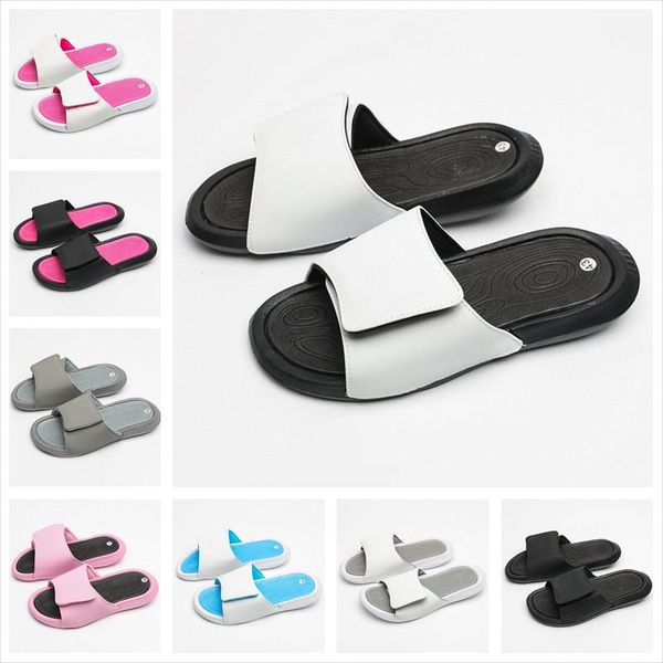 

2020 New Hydro 4s Sandals Pink Gray Blue Black White Men Slippers High Quality Women Flip-Flops Size 36-44