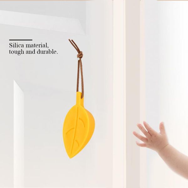 

door ser holder safety doorsfor children kids kid baby safety gate care products silica leaf-shaped door sser