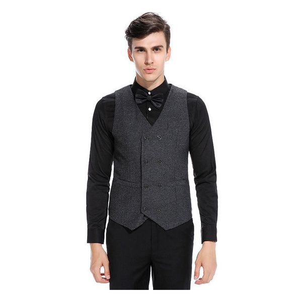 

mens retro waistcoat formal business suit vest slim wedding casual coat black khaki