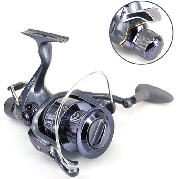 

2020 new front rear double brake max 8+3 kg drag 5.5:1 super strong dual high low speed carp feeder spinning fishing reel wheel