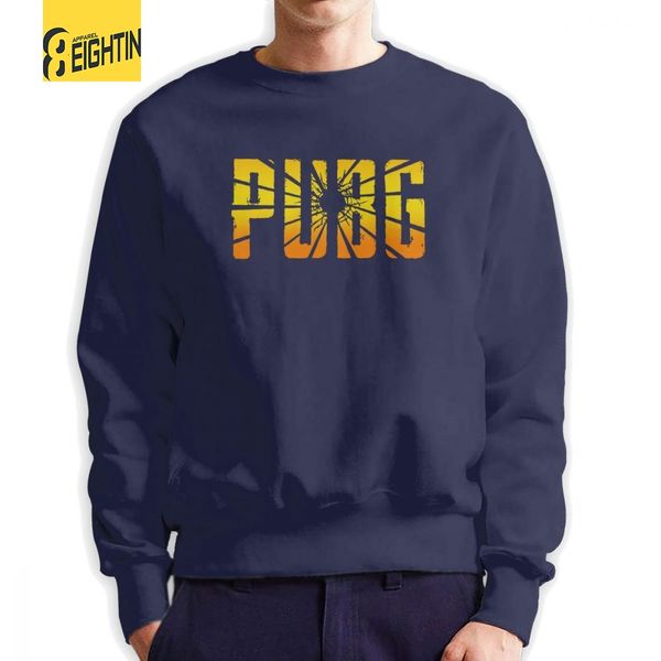 

pubg winner winner chicken dinner sweatshirt men's fashion pure cotton crew neck pullover printing hoodies male, Black