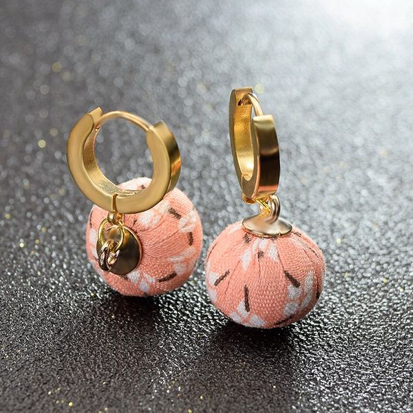 

dolaime simple fashion gold color drop ball earrings for women cute summer jewelry lady mother gift,hanging earring ge673, Golden;silver