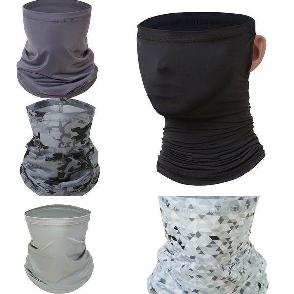 

5inyu head style рыбалка шарф маска блокирующая бандана головные уборы повязка велоспорт пешие прогулки лицо простой шарф открытый щит, Black