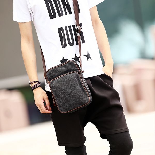 

q men's bag men's canvas bag shoulder casual diagonal outdoor