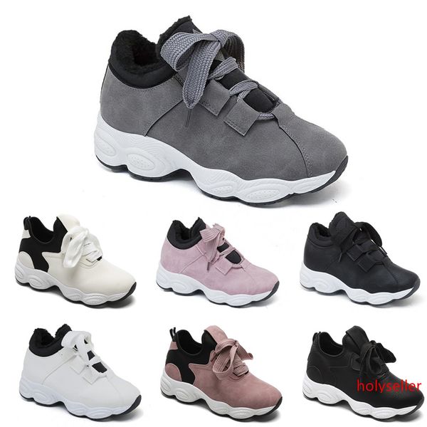

non-brand running shoes for women chaussures white black pink grey suede fashion sports sneakers 36-40 style 2