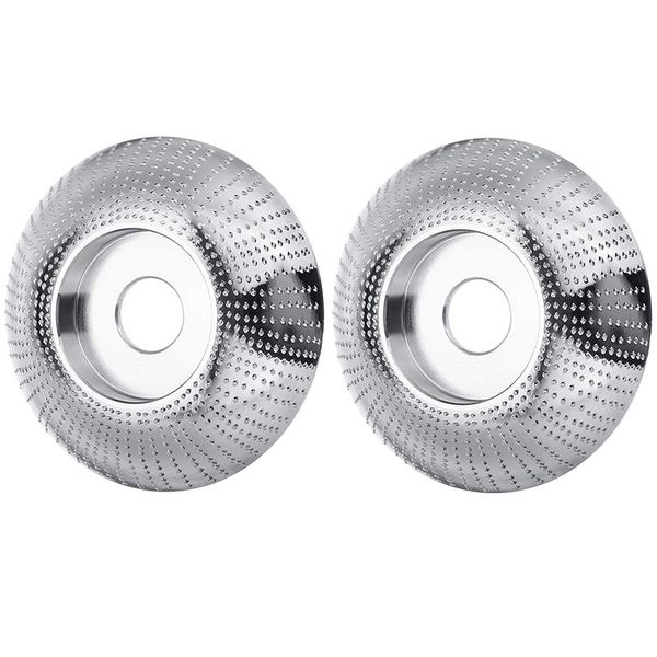 

grinder shaping disc 3-3/10 inch(85mm) diameter 3/5 inch (16mm) wood sanding carving disc for angle grinder(2 pieces